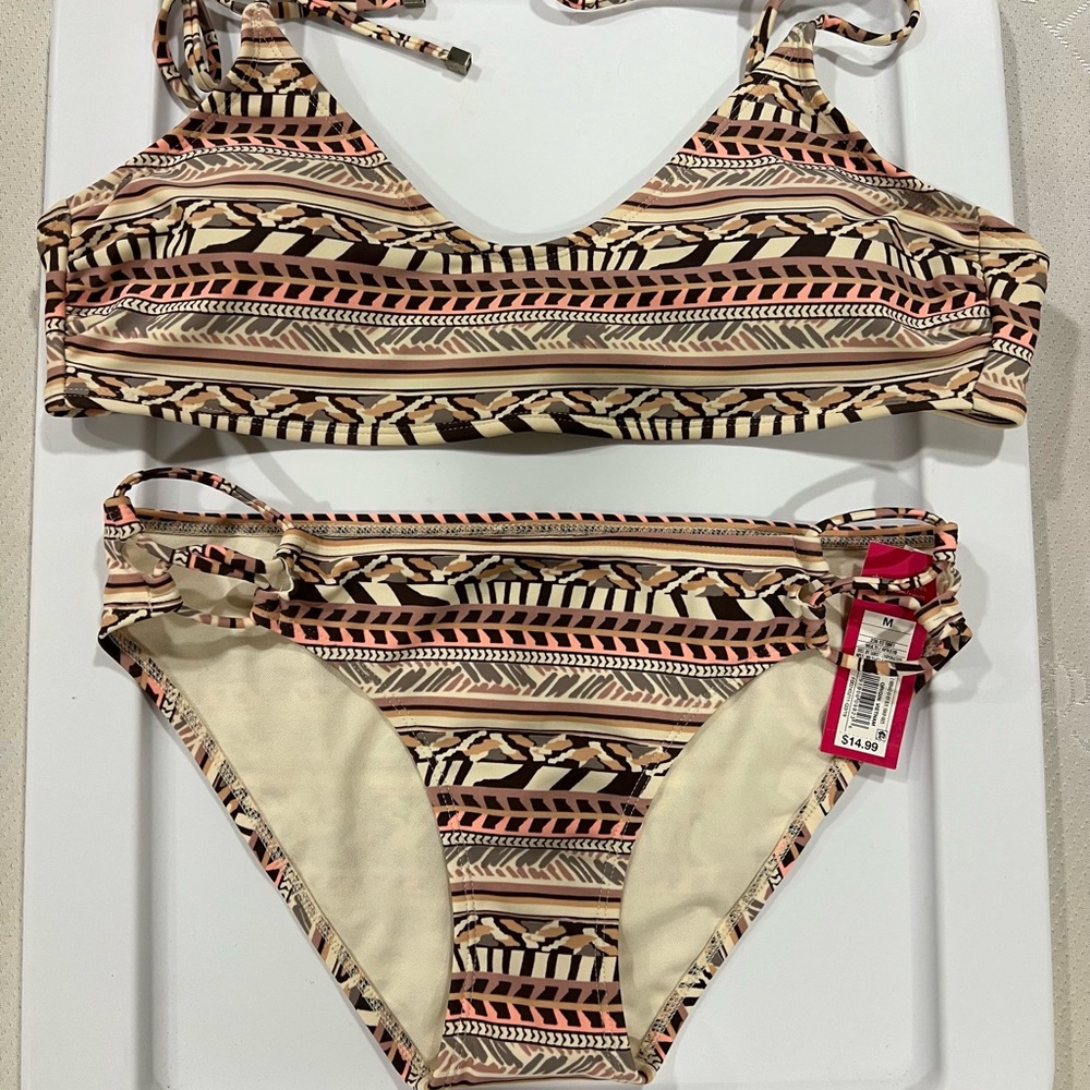 NWT Xhilaration Multicolor Patterned Bikini